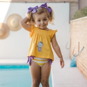 Conjunto Culetín Rayas Amarillo. José Varón