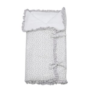 Arrullo/Manta LITTLE BLOOM FLOR GRIS TOG 2,5 Pasito A Pasito