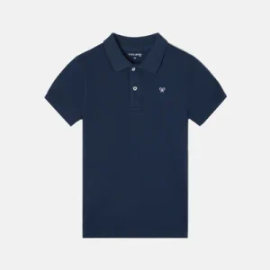 Polo Kids Clásico Raqueta Étnica Azul Marino Silbon