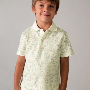 Polo Estampado Nata-Alga Mayoral