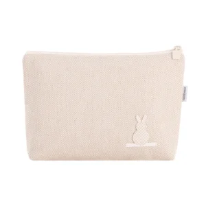 BOLSA ASEO LINO BEIGE 6x28x20 CM