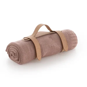 MANTA PUNTO BAMBOO 80x100x1 CM STELLE PALE PINK