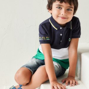 Polo Niño Combinado Trébol. Mayoral